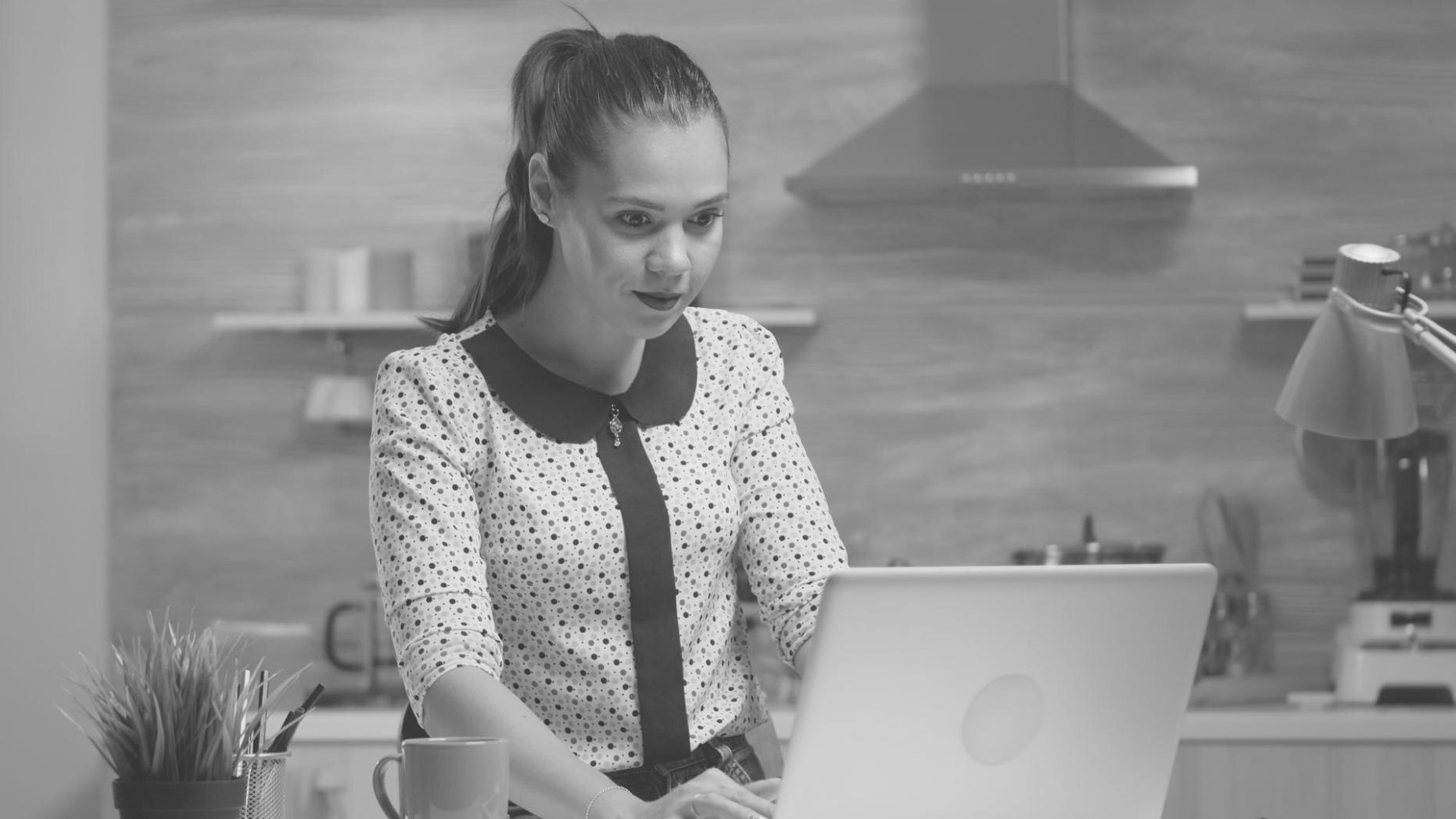 Modern workspace showing budget approval workflow in action